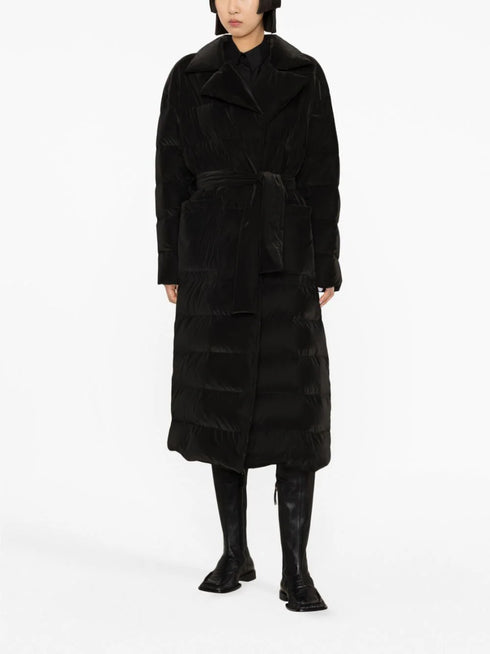 padded single-breasted coat